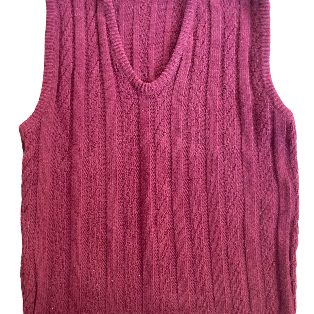 vintage 80s Acrylic Fiber Sweater Vest Size XL